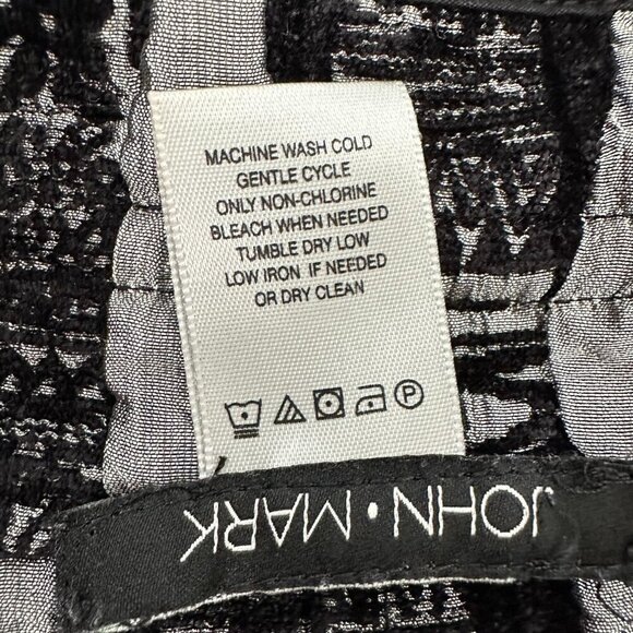 John Mark Vest Tunic Top 3X Black Button up Art to wear - Picture 8 of 9